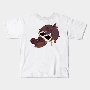 Chibi Zhongli Kids T-Shirt